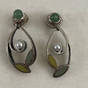 Kinzig Designs Earrings - Made in the USA - Leaf Pattern